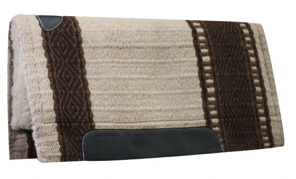 Wool Top Cutter Kodel Saddle Pad western saddle pad Shiloh Brown  