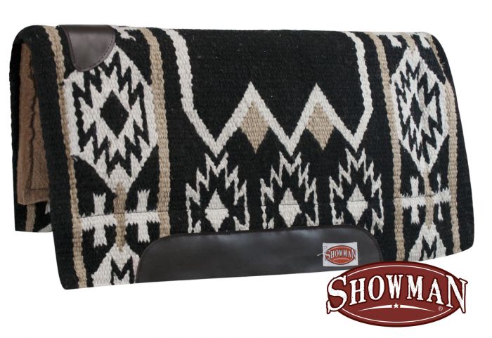 Cutter Memory Felt Navajo Saddle Pad western saddle pad Shiloh Black/Tan  
