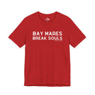 Bay Mares Break Souls Short Sleeve Tee T-Shirt The Cinchy Cowgirl - Print Red XS