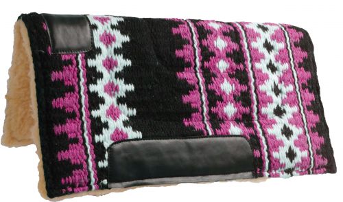 PONY Woven Wool Saddle Pad western saddle pad Shiloh Pink  