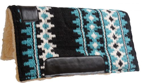 PONY Woven Wool Saddle Pad western saddle pad Shiloh Teal  