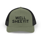 Well Sheeyit Trucker Hat Embroidered TCC Hat The Cinchy Cowgirl- Print