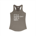 It's A Good Day For a Ride Tank Top Tank Top The Cinchy Cowgirl - Print XS Solid Warm Gray