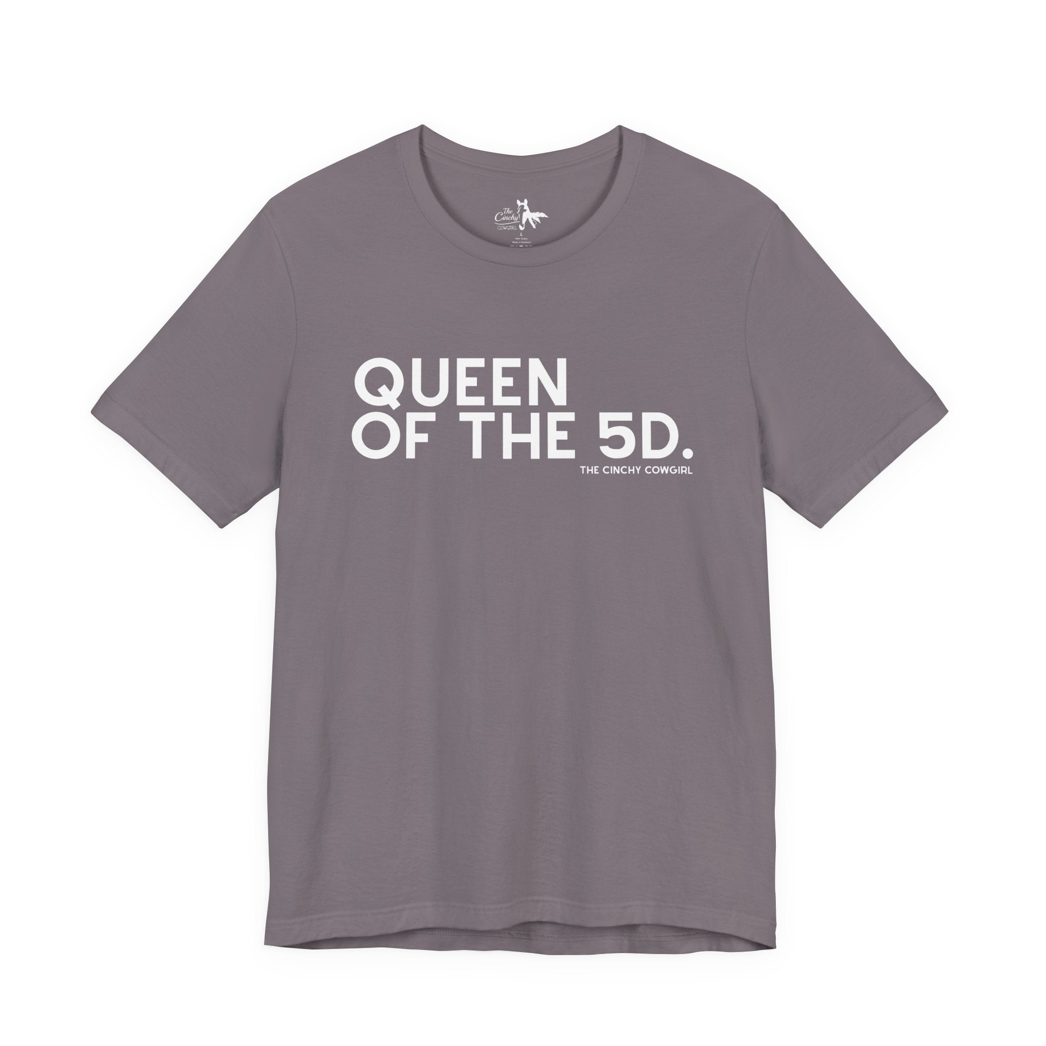 Queen of the 5D Short Sleeve Tee graphic tee - dropship The Cinchy Cowgirl - Print Storm XS