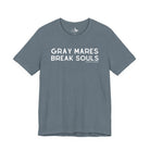 Gray Mares Break Souls Short Sleeve Tee T-Shirt The Cinchy Cowgirl - Print Heather Slate XS