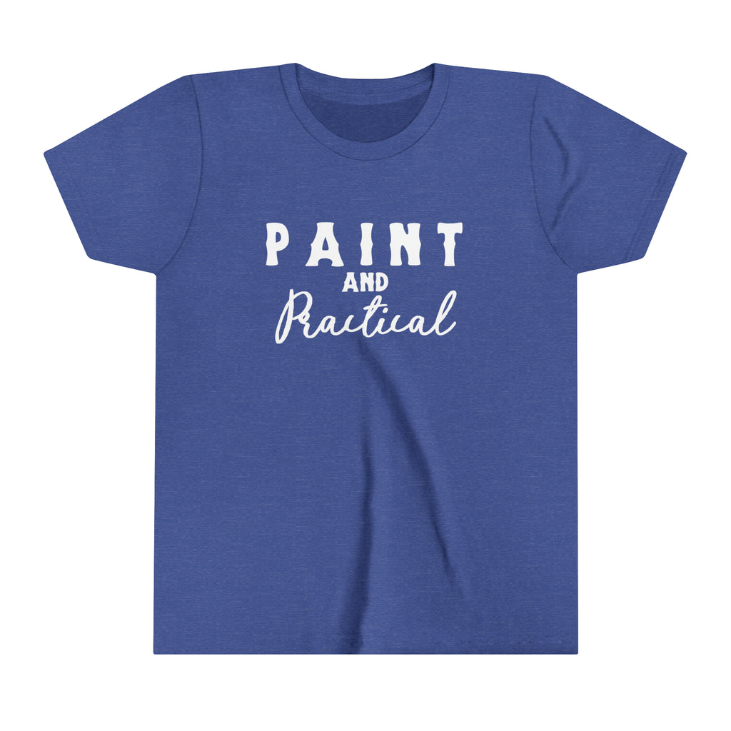 Paint & Practical Youth Tee Royal