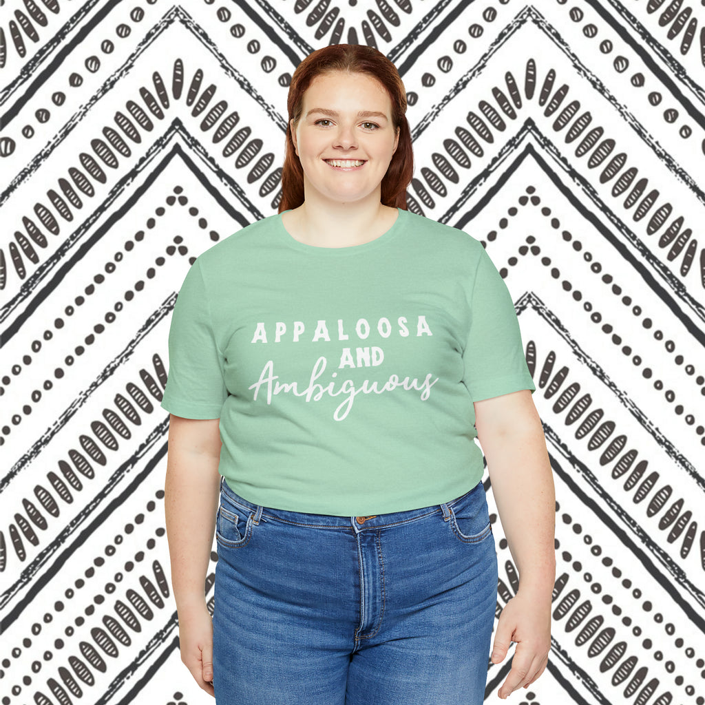Appaloosa & Ambiguous Short Sleeve Tee Horse Color Shirt Printify   