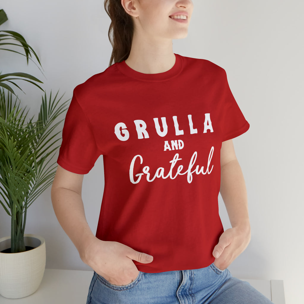 Grulla & Grateful Short Sleeve Tee Horse Color Shirt Printify Red XS 