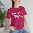 Miniature & Monstrous Short Sleeve Tee Horse Color Shirt Printify Berry XS 