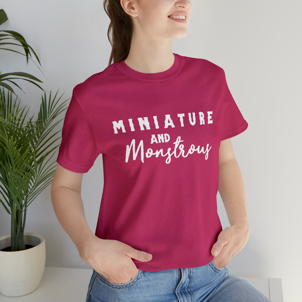 Miniature & Monstrous Short Sleeve Tee Horse Color Shirt Printify Berry XS 