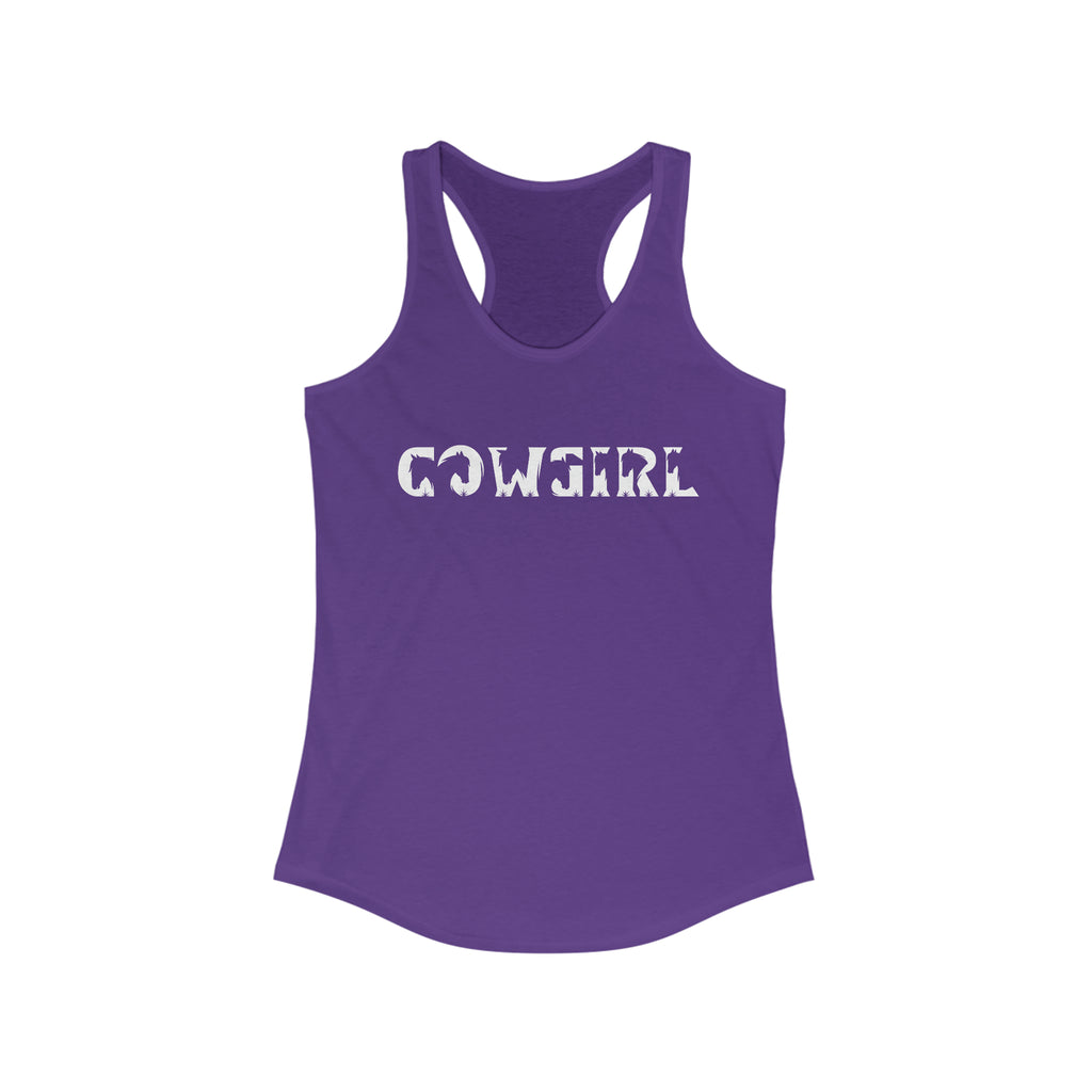 Cowgirl Racerback Tank tcc graphic tee Printify XS Solid Purple Rush 