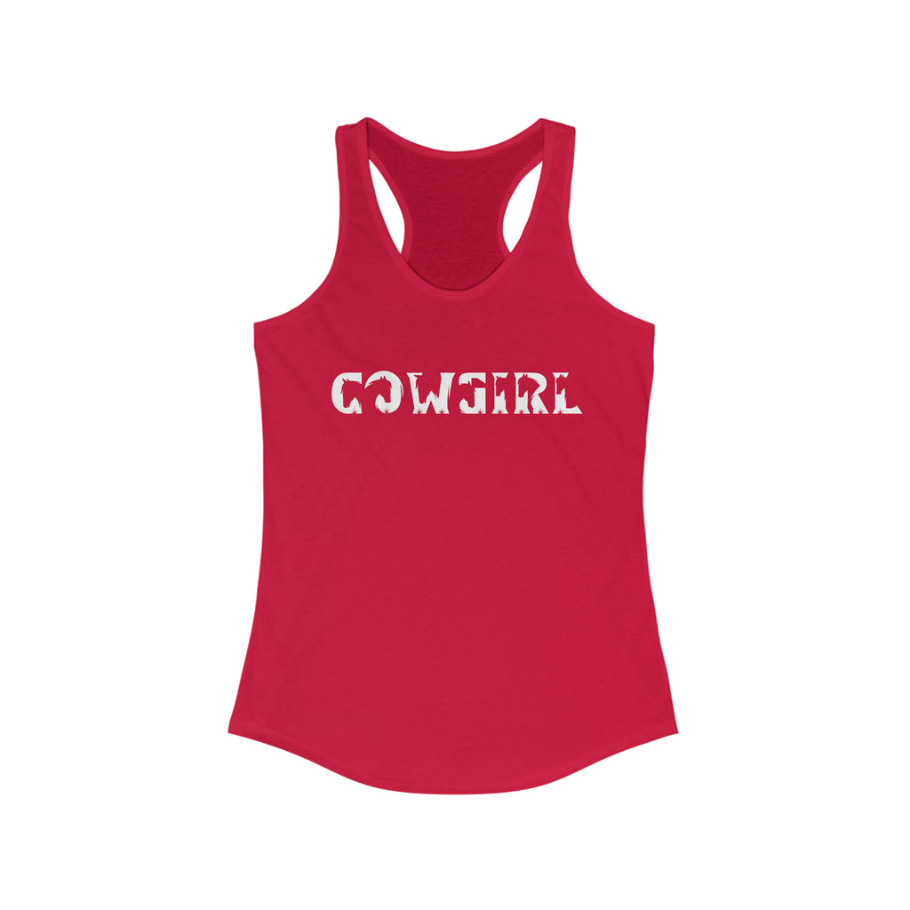 Cowgirl Racerback Tank tcc graphic tee Printify XS Solid Red 