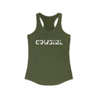 Cowgirl Racerback Tank tcc graphic tee Printify XS Solid Military Green 