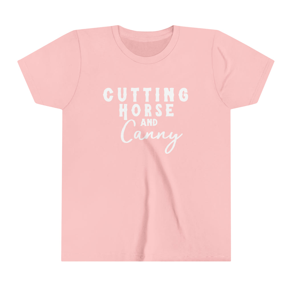 Cutting Horse & Canny Youth Tee Pink