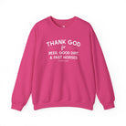 Thank God for Beer, Good Dirt & Fast Horses Pullover tcc pullover The Cinchy Cowgirl - Print S Heliconia