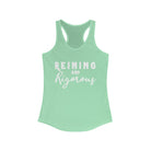 Reining & Rigorous Racerback Tank Horse Riding Discipline Tee Printify XS Solid Mint 