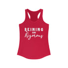 Reining & Rigorous Racerback Tank Horse Riding Discipline Tee Printify XS Solid Red