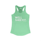 Well Sheeyit Tank Top Tank Top The Cinchy Cowgirl - Print XS Solid Mint