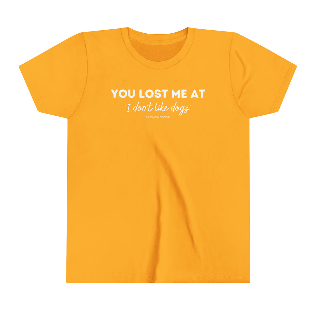 You Lost Me At Youth Short Sleeve Tee Gold