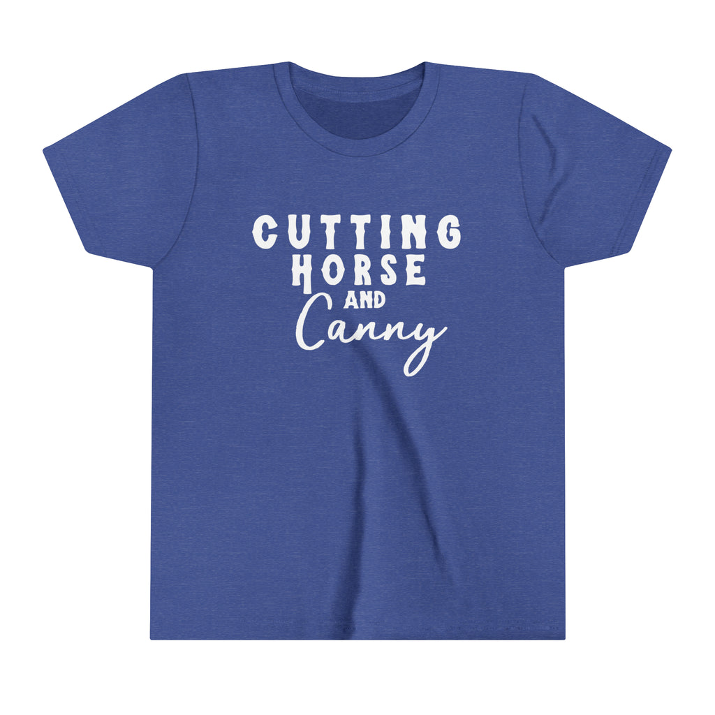 Cutting Horse & Canny Youth Tee Royal