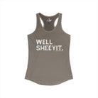 Well Sheeyit Tank Top Tank Top The Cinchy Cowgirl - Print XS Solid Warm Gray