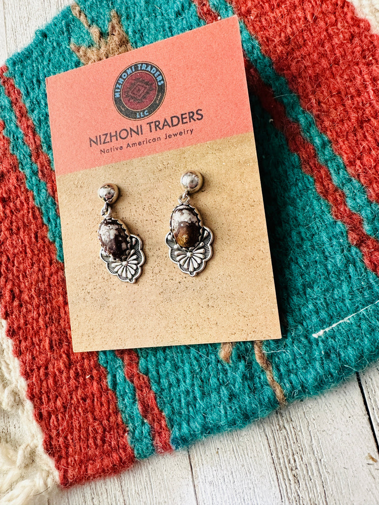 The Flowering Dangle Earrings NT jewelry Nizhoni Traders LLC   
