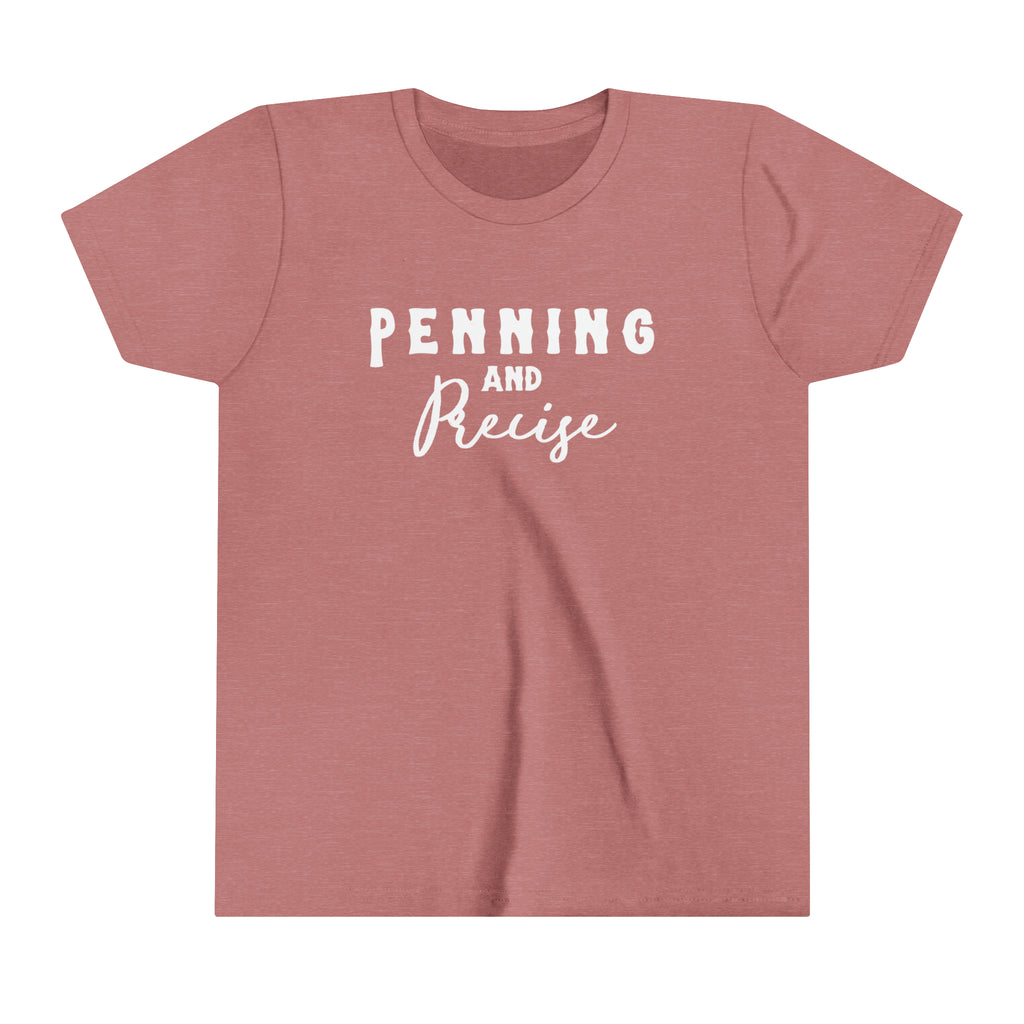 Penning & Precise Youth tee Mauve