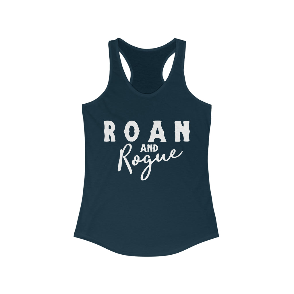Roan & Rogue Racerback Tank Horse Color Shirts Printify XS Solid Midnight Navy 