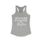 Western Pleasure & Pristine Racerback Tank Horse Riding Discipline Tee Printify XS Heather Grey