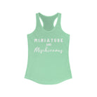 Miniature & Mischievous Racerback Tank Horse Color Shirts Printify XS Solid Mint 