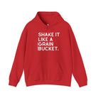 Shake It Like A Grain Bucket Hoodie Hoodie The Cinchy Cowgirl - Print Red S