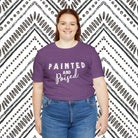 Painted & Poised Short Sleeve Tee Horse Color Shirt Printify   
