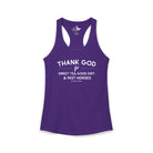 Thank God For Sweet Tea, Good Dirt & Fast Horses Tank Top Tank Top The Cinchy Cowgirl - Print XS Solid Purple Rush