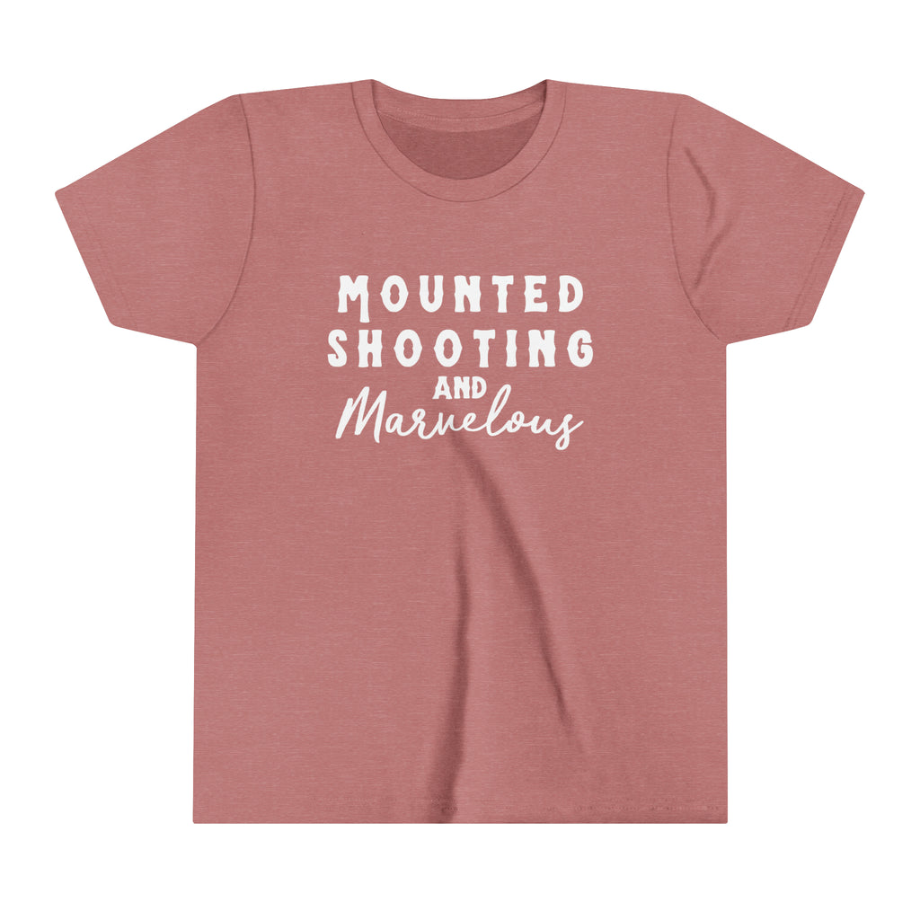 Mounted Shooting & Marvelous Youth tee Mauve