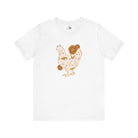 Sunflower Chicken Short Sleeve Graphic Tee T-Shirt Printify White L