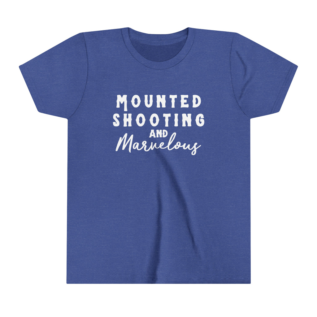 Mounted Shooting & Marvelous Youth tee Royal