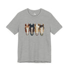 Faux Crochet Horses Short Sleeve Tee Graphic Tee The Cinchy Cowgirl - Print Athletic Heather XS