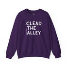 Clear The Alley Pullover Sweatshirt The Cinchy Cowgirl - Print S Purple