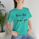 Horse Mom of the Freakin' Year Short Sleeve Tee tcc graphic tee Printify