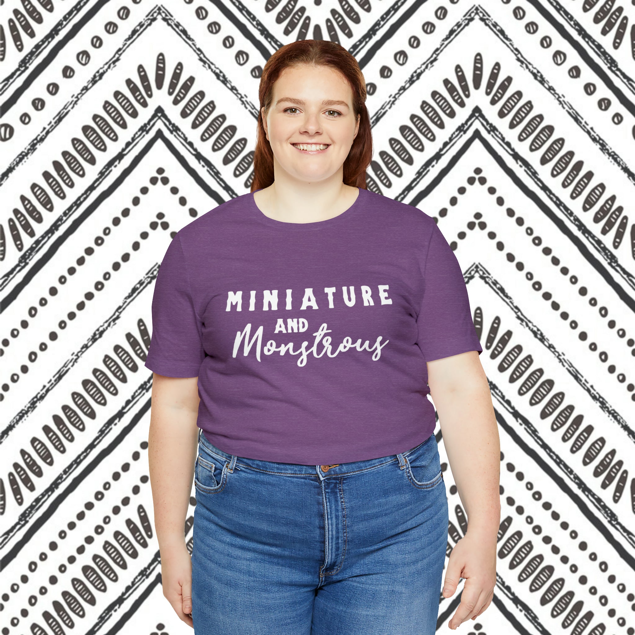 Miniature & Monstrous Short Sleeve Tee Horse Color Shirt Printify   