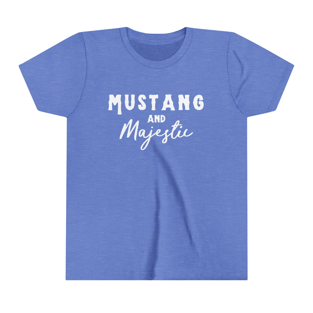 Mustang & Majestic Youth Tee Blue