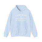 I Just Want To Drink Margaritas And Ride My Horse Hoodie Hoodie The Cinchy Cowgirl - Print Light Blue S
