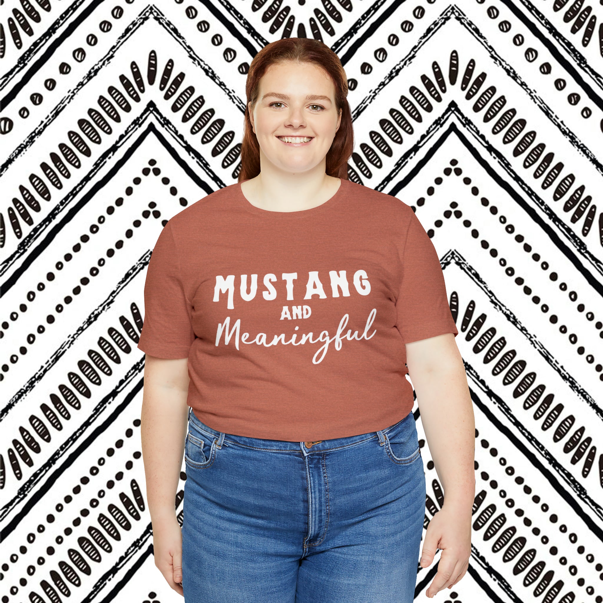 Mustang & Meaningful Short Sleeve Tee Horse Color Shirt Printify   