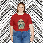 Squash Blossom Skull Short Sleeve Tee tcc graphic tee Printify   