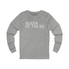 Queen Of The 5D Long Sleeve Tee Long-sleeve The Cinchy Cowgirl - Print S Athletic Heather