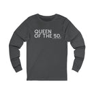 Queen Of The 5D Long Sleeve Tee Long-sleeve The Cinchy Cowgirl - Print S Asphalt