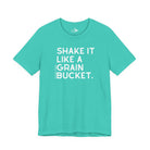 Shake It Like A Grain Bucket Short Sleeve Tee Graphic Tee The Cinchy Cowgirl - Print Teal XS
