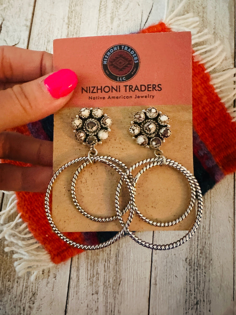 Wild Desert Hoop Earrings NT jewelry Nizhoni Traders LLC   