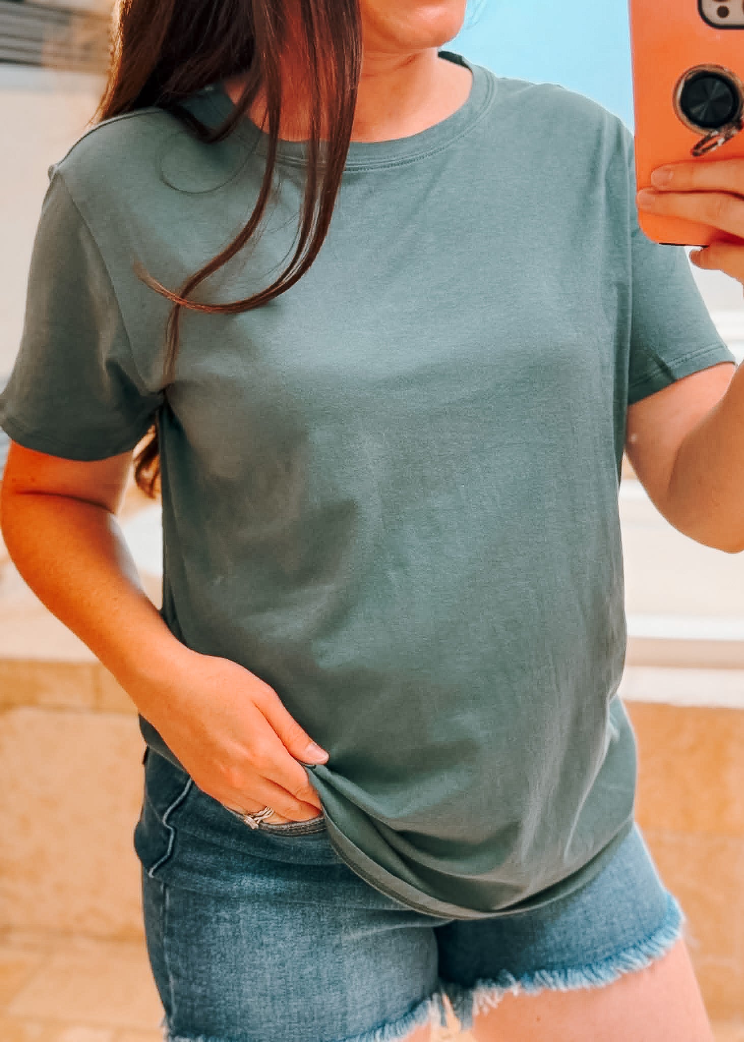 Jade Boyfriend Cotton Round Neck Short Sleeve boyfriend short sleeve top zenana