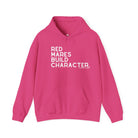 Red Mares Build Character Hoodie Hoodie The Cinchy Cowgirl - Print Heliconia S